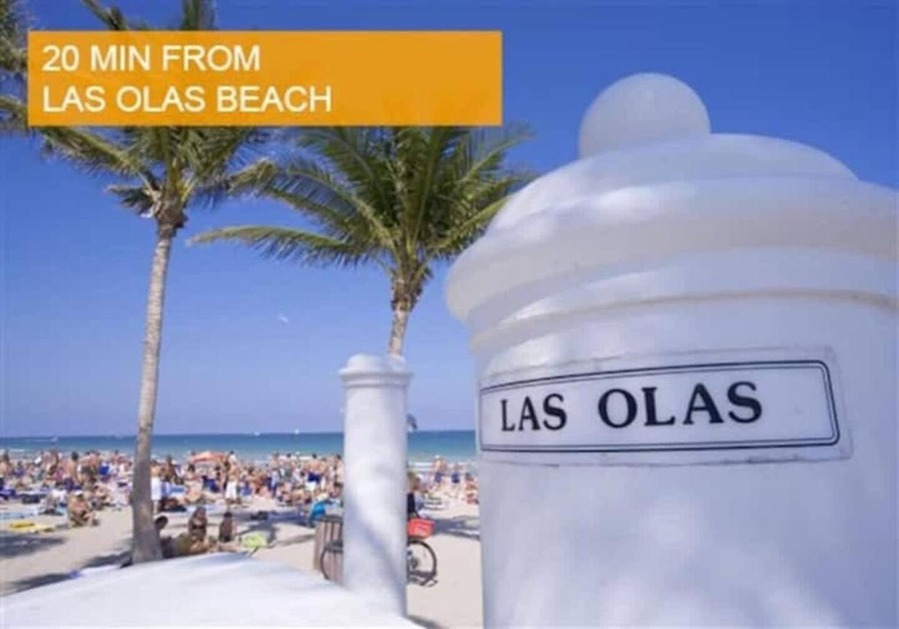Private Heated Pool Villa In Ftl Near Beach Fort Lauderdale Exteriör bild